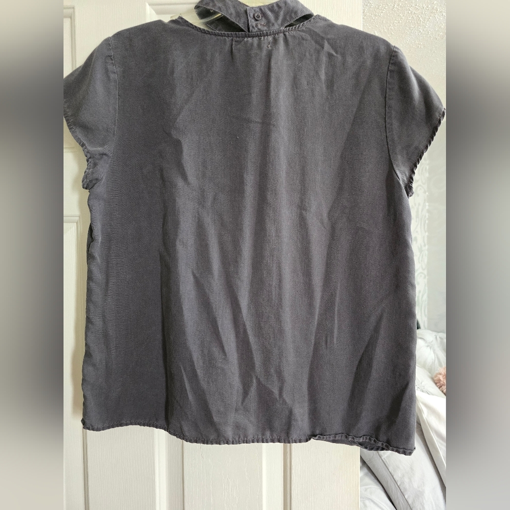 Cloth & Stone choker neck blouse - Picture 2 of 7